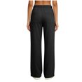 thumbnail image 3 of Vixolx Baggy Sweatpants for Women Straight Stretchy Solid Color Casual Sports Trousers Wide Leg Pants with Pocket, 3 of 6