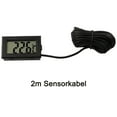 thumbnail image 1 of 1PCS Mini LCD Digital Thermometer Mini Thermometer Temperature Display Digital With Probe Indoor Outdoor 1m - 5m Black Cable 3 meters, 1 of 9