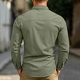 thumbnail image 6 of Ceisia Men Ripstop Long Sleeve Tactical Button Down Shirt Dual Chest Pockets Breathable UPF 50 Outdoor Hiking Work Military Top Army Green XXL Gift, 6 of 9