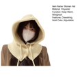 thumbnail image 7 of Joernso Women Winter Hat Scarf Set Balaclava Hat with Drawstring Slouchy Warm Hooded Scarf Knitted Pullover Hat Costume Accessories, 7 of 7