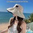 thumbnail image 2 of Sombrero de pescador con protección solar y circunferencia de la cabeza de 56-58 cm, sombrero para el sol de verano para mujer, sombrero para el sol con patrón de amor, 2 of 5
