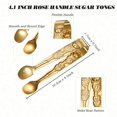 thumbnail image 3 of 12 Pieces 4.5 Inch Vintage Mini Coffee Spoons and 4 Inch Rose Handle Sugar Tongs Vintage Set for Tea, Coffee, Appetizers, Dessert, Condiments, 3 of 7