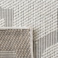 thumbnail image 5 of SAFAVIEH Machine Washable Rug Indoor/Outdoor Bermuda Collection - Bermuda Sophie Geometric Machine Washable Indoor/Outdoor Area Rug, Ivory/Light Grey, 5'3" x 5'3" Square, 5 of 9