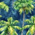 thumbnail image 6 of Acheng Round Tablecloth Palm Leaves with Lush Branches and Leaves Tropical Jungle Palm Leaves with Charming Colors 42-46, 6 of 8