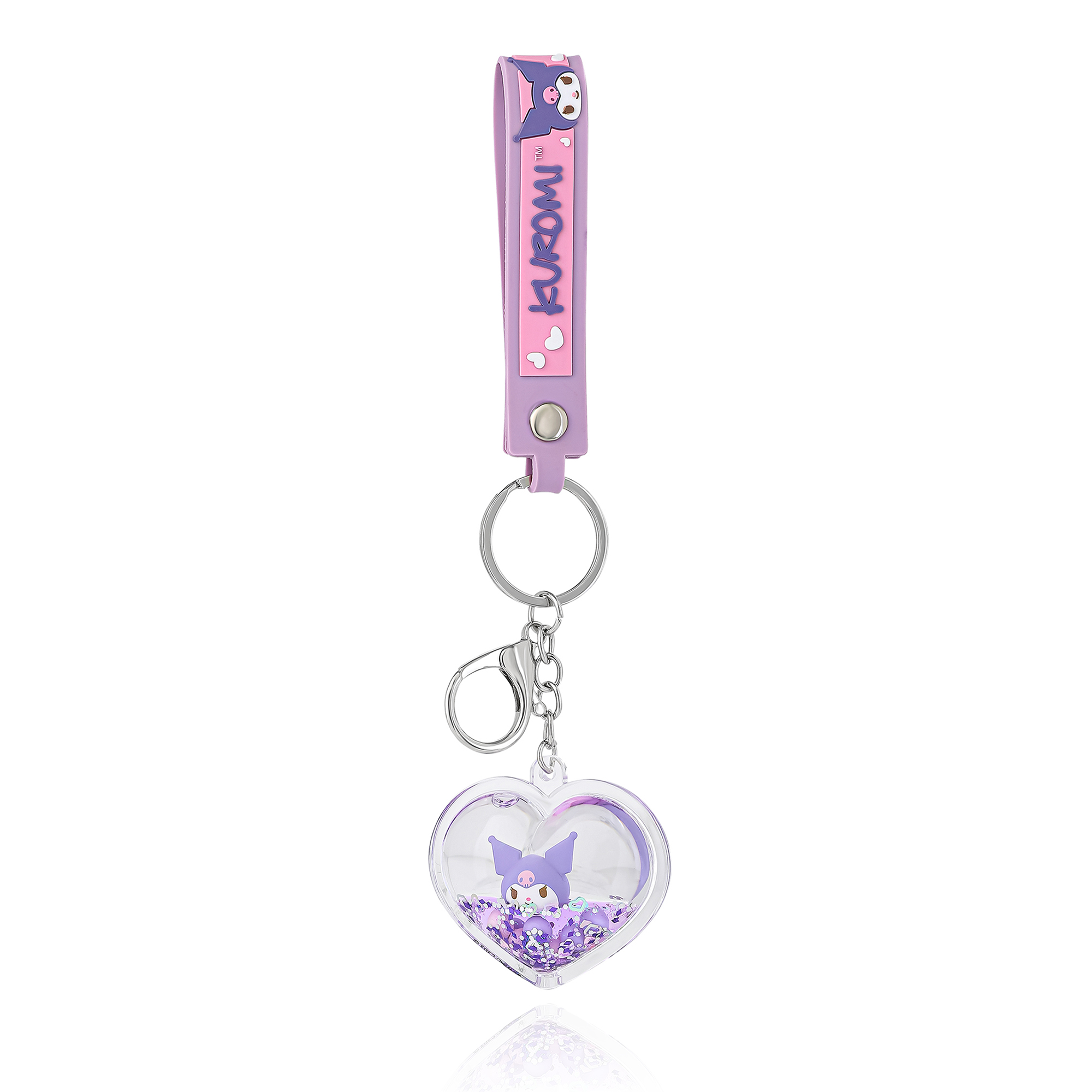 Hello Kitty Head Zipper Pull Snap Hook Keychain, Pink, Cute Plush