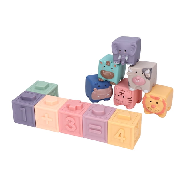 Bloques de construcción BuyWeek apilables suaves para bebés
