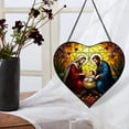 thumbnail image 4 of Nativity Scene Window Hanging Stained Glass Chirstmas, Nativity Scene Suncatchers for Windows Stained Glass, 4 of 7