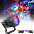 thumbnail image 4 of Luz LED de la fortuna de Año Nuevo, 16 patrones, luz decorativa navideña, luz de proyección de copo de nieve con atmósfera festiva giratoria colorida, luz de noche, 4 of 5