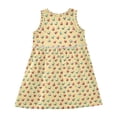 thumbnail image 3 of Girls Dress Retro Bells Sleeveless Dress for Girls Hem A-Line Casual Sundress, 3 of 7