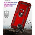 thumbnail image 2 of Sumao for iPhone 14  Case with Ring,Military Grade Shockproof Liquid Silicone Slim Phone Case-Red, 2 of 10