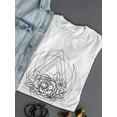 thumbnail image 3 of Rose Flowers And Pattern T-Shirt Women -SPIdeals Designs, Female 3X-Large, 3 of 4