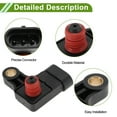 thumbnail image 3 of Unique Bargains Manifold Absolute Pressure MAP Sensor for Chevrolet Aveo 4DR Base 2007-2014 No.96378860 1 Pc, 3 of 6