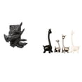 thumbnail image 1 of Figura de mesa,Estantes de sujetalibros Estatua de sujetalibros,Sujetalibros decorativos para libros pesados ​​Decoración del hogar,Estatua de ciervo alce,Estatua de jirafa de, 1 of 8