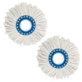thumbnail image 1 of juego de 2 cabezales de repuesto Clean Twist Disc Mop, ideal para baldosas y suelos de piedra, microfibra absorbente de agua y suciedad, fregonas de repuesto, fácil de cambiar, 1 of 5