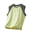 thumbnail image 2 of CYRBOKO Boys Athletic T-shirts, Breathable Sleeveless Soft Summer Tank Tops Green Size 7-8 T, 2 of 7