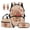 Capybara Watermelon, variant on Cartoon Capybara School Backpack Set of 5 with Portable Lunch Bag Multifunctional Pencil Case 2 Pcs Bookmark Cute Bookbag for Kids