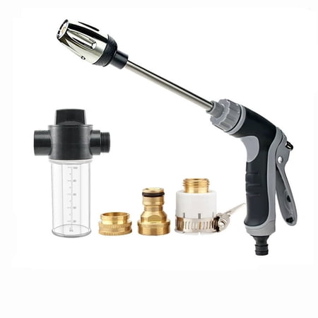 Car Wash High Pressure Water Spray Kit Complete Garden Hose Cleaning Tool Set High-Pressure Water Spray Nozzle for Car and Home Heavy Duty Water Spray Gun