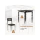 thumbnail image 5 of cm de Alturaogar cm de Profundidadining Mesa Set para 2 3 Piece cm de Profundidadining Mesa y Chairs Set con Spiral Mesa Legs para Pequeño Spaces Kitchens y Apartments, 5 of 6