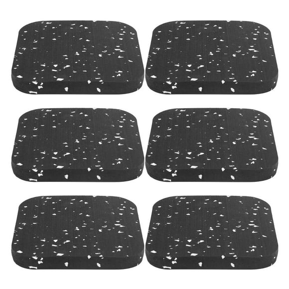 Exercise Equipment Mat,6PCS Rubber Treadmill Mat Rubber Ground Mat Treadmill Mat Finest Materials