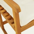 thumbnail image 3 of vidaXL Rocking Chair with Cushions Solid Wood Acacia, 3 of 4