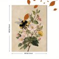 thumbnail image 3 of Bumblebee Cherry Blossom Canvas Wall Art 15.75x11.81 Inches, 3 of 8