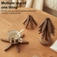 thumbnail image 3 of Posavasos genéricos de madera de nogal, decoración de mesa, regalo, 5 unidades, 3 of 9
