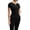 Black&18#0605A, variant on Short Sleeve T Shirts for Women Quick Dry Fitted Women V Neck T Shirt Basic Casual Yoga Athletic Sports Tunic Tops Blue M
