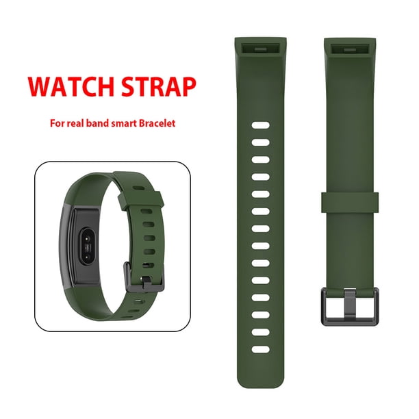 Reloj pulsera impermeable correa de pulsera para Realme Band (verde militar)