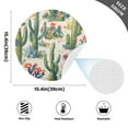 thumbnail image 2 of Ryvnso Many Cactus Flowers Round Plate Mats Dining Table Placemat Set of 4 for Holiday Decoration, 2 of 7