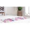 thumbnail image 4 of Unique Loom Estrella Light Colors Area Rug 2' 2 x 6' 7 Runner Pink/Ivory, 4 of 5