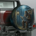 thumbnail image 2 of Lotusprinthandmade Funny Bigfoot Spare Tire Cover Without Backup Camera Hole 6 Sizes (30 in.), unique bigfoot design wheel cover, 2 of 7