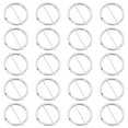 thumbnail image 1 of Minkissy 20Pcs Key Holder Making Zinc Alloy Silver Circle Rings for Craft Enthusiasts Diy Accessory, 1 of 7