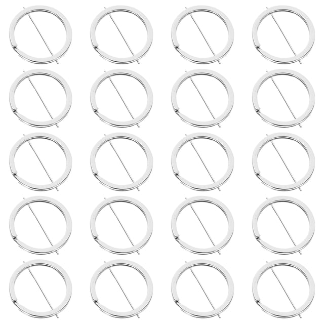 Minkissy 20Pcs Key Holder Making Zinc Alloy Silver Circle Rings for Craft Enthusiasts Diy Accessory