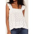 thumbnail image 3 of Band Of The Free Women's Free Echo Ruffle Doll Top White Medium  US, 3 of 4