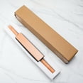thumbnail image 3 of Polished Marble Rolling Pin With Wooden Handles Holder Base Stand,15 Inch Marble Rolling Pins for Pie Crust,Cookie,Pasta (White), 3 of 6