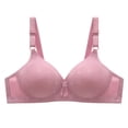 thumbnail image 1 of PEASKJP Basic Bra for Women Cross Back Adjustable Bralette Bra, Rose Gold 36, 1 of 2
