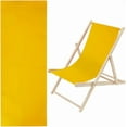 thumbnail image 1 of 1 pieza de repuesto para silla de playa tipo cabestrillo de 435 x 1165 mm, tela Oxford dorada, reclinable., 1 of 9