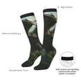 thumbnail image 4 of Goofa Forest Stone-Colored Dragon Pattern Adult Stockings, Color-Block Knee High Socks, Comfortable and Breathable, Soft and Stretchable, Sports, and Decoration, 4 of 6