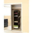 SimpleHouseware Hanging Closet Organizers Storage, 6 Shelves, Brown
