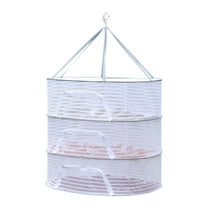 Foldable Mesh Clothes Drying Rack 3-Tier Flat Dryer for Sweaters,Underwear & Socks Breathable Nylon Mesh with Steel Frame Space-Saving for Indoor/Outdoor Use