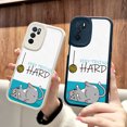thumbnail image 1 of Moderno y protector: divertidas ilustraciones de dibujos animados en una funda plateada mate de doble capa para iPhone 15 Pro Max 14 13 12 Pro 11: ¡ideal para usuarios de teléfonos a la moda!, 1 of 4
