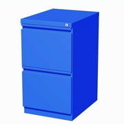 Cooper 2 Drawer Mobile File Cabinet in Blue