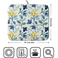 thumbnail image 5 of Sage Green Leaves Dish Drying Mat for Kitchen Counter Spring Yellow Floral Drying Mat 16 x 18 Inch with Absorbent Reversible Microfiber Dish Drying Pad Dish Rack Drainer Mat for Coffee Bar, 5 of 6