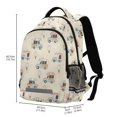 thumbnail image 2 of FORMRS Kids School Backpack Elementary Student Unisex Travel Bookbag with Reflective Stripes, Ice Cream Trucks Pattern, 2 of 7