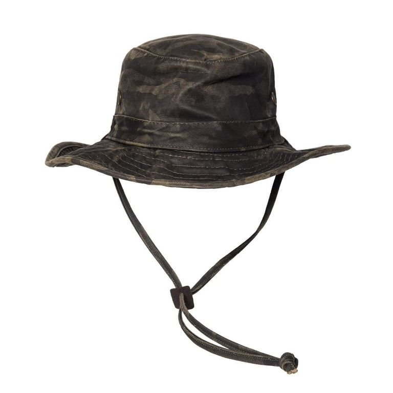 Magellan Outdoors Camouflage Boonie Hat With Chin Cord, Camo Bucket Hat