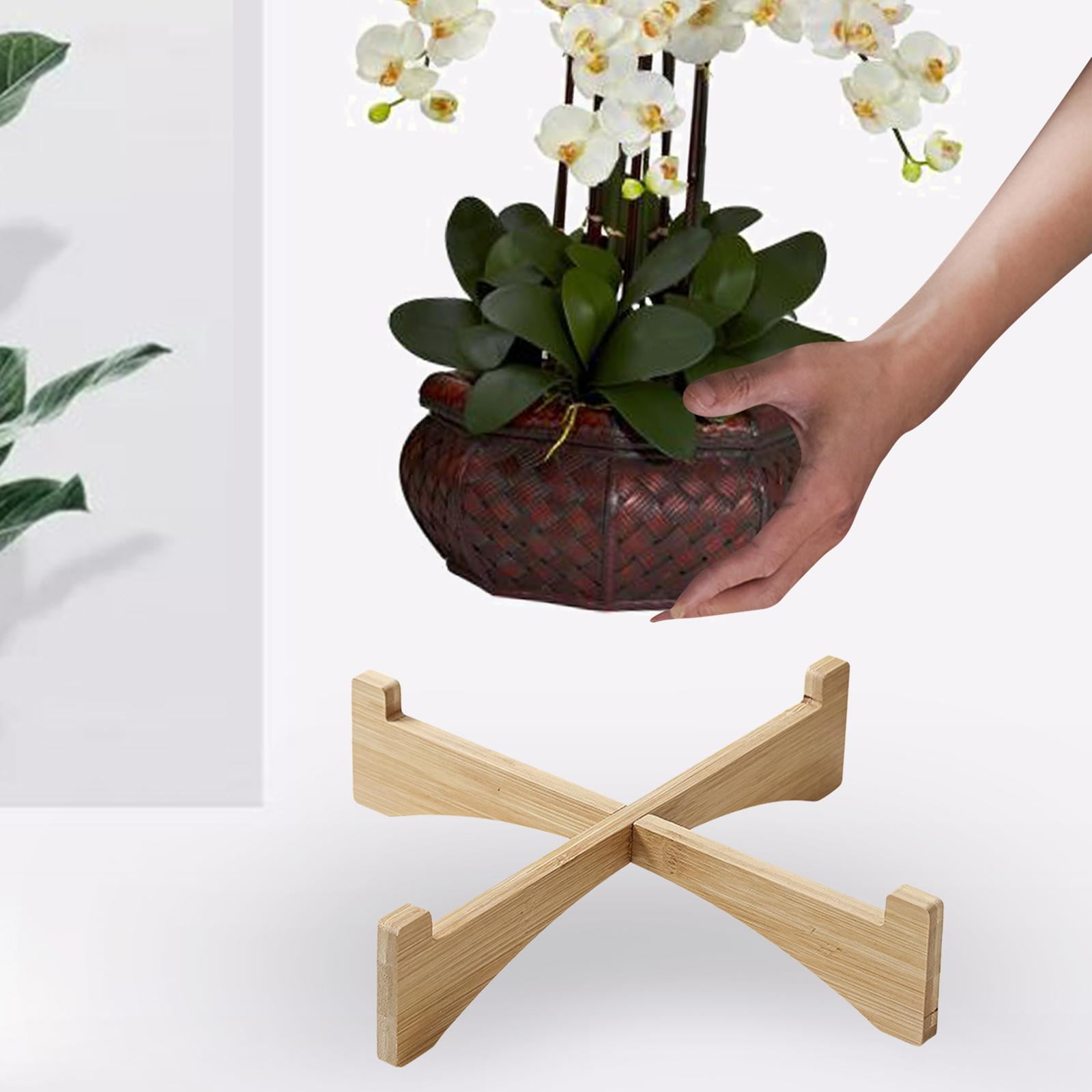 Wood Open Frame Plant Stand