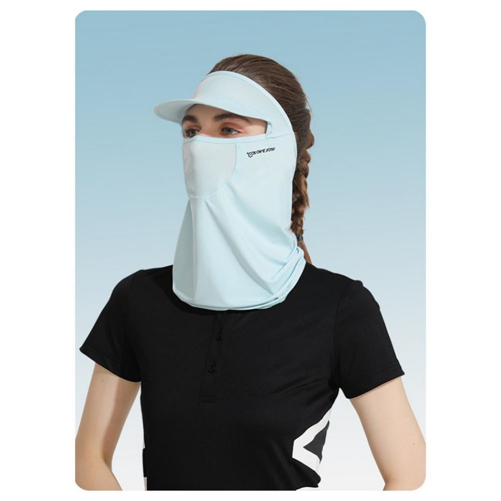 Women Sun Protection Face Occlusion Fashion Printed Outdoor Cycling Breathable Neck Scarf Balaclava Gaiter 