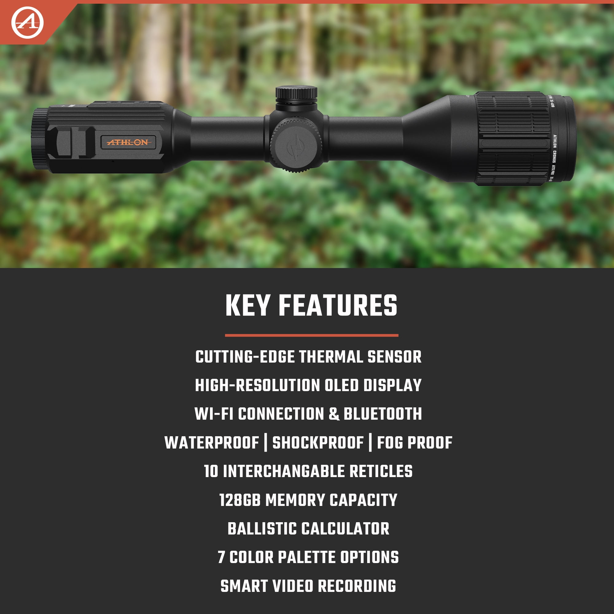 Athlon Optics Cronus ATS Pro 35-400 Thermal Scope Riflescope