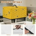 thumbnail image 6 of TSOVTHRID Bee Honeycomb Yellow Print Microwave Oven Dust Cover Toaster Oven Cover Oil-Proof Small Appliance Dust Covers Suitable for Most Microwave Ovens, 18.25"W x 14.5"D x 11"H, S, 6 of 7