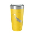 thumbnail image 1 of Lake E.V. Spence Reservoir Map Tumbler Travel Mug Insulated Laser Engraved Coffee Cup Texas 20 oz Yellow, 1 of 1